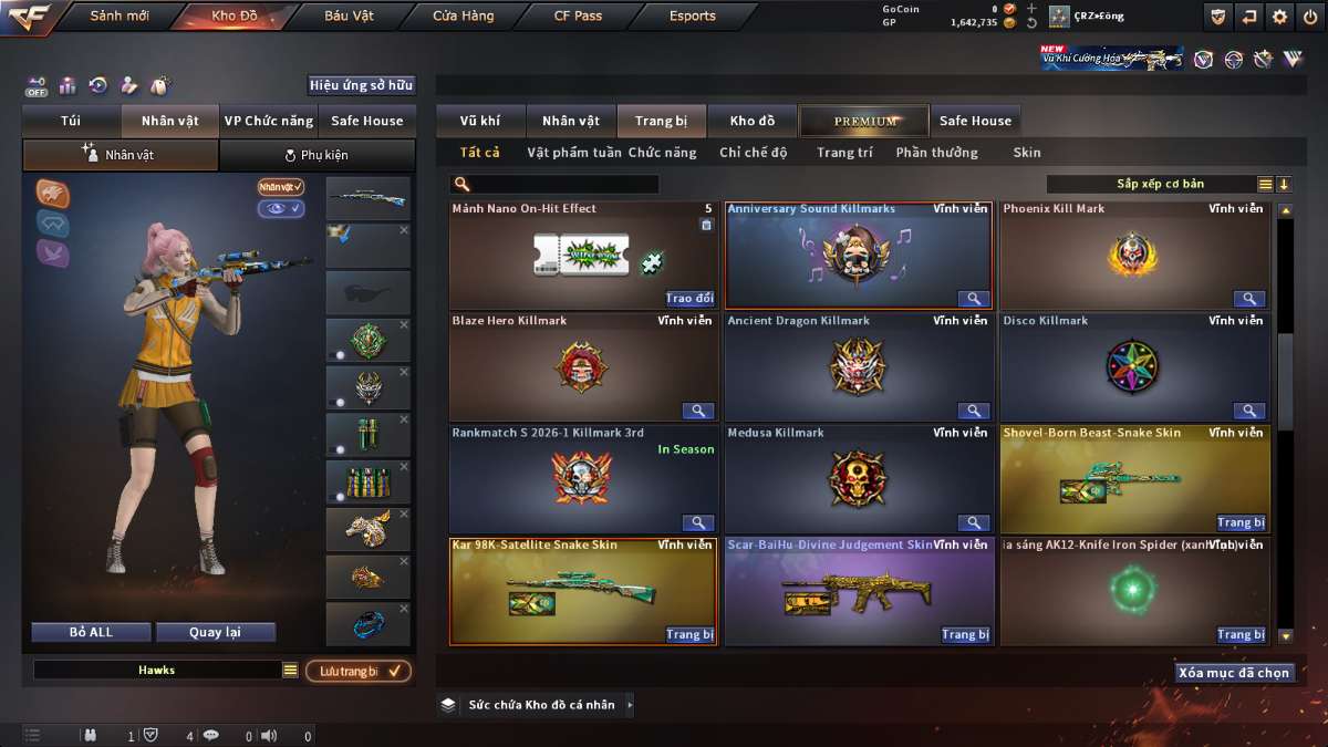 shop acc cf uy tin gia re